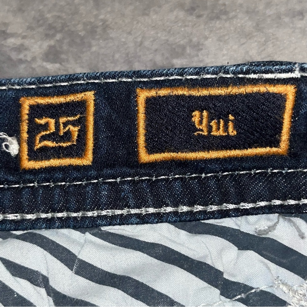 Rock Revival Yui Straight Leg Dark Wash Jeans Women’s Size 25 - Picture 4 of 12